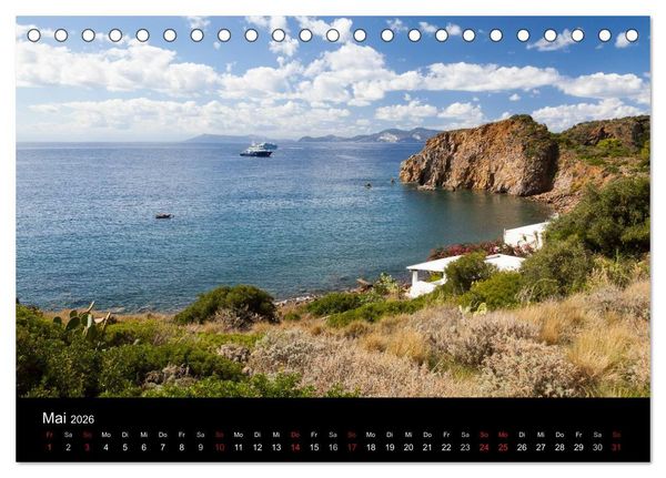 Produktbild: Liparische Inseln (Tischkalender 2026 DIN A5 quer), CALVENDO Monatskalender
