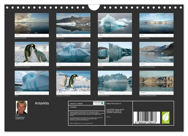 Produktbild: Antarktis (Wandkalender 2026 DIN A4 quer), CALVENDO Monatskalender