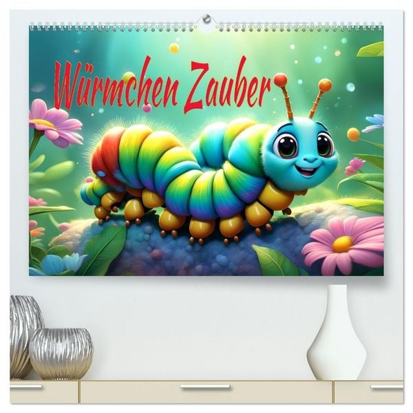 Produktbild: W&uuml;rmchen Zauber (hochwertiger Premium Wandkalender 2026 DIN A2 quer), Kunstdruck in Hochglanz
