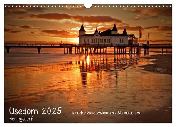 Usedom 2025 Rendezvous zwischen Ahlbeck und Heringsdorf (Wandkalender 2025 DIN A3 quer), CALVENDO Monatskalender