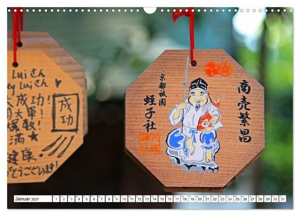 Produktbild: Japan Gl&uuml;cksbringer (Wandkalender 2027 DIN A3 quer), CALVENDO Monatskalender