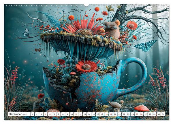 Produktbild: Zwischen Tassenrand und Traum (hochwertiger Premium Wandkalender 2027 DIN A2 quer), Kunstdruck in Hochglanz