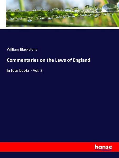 Produktbild: Commentaries on the Laws of England