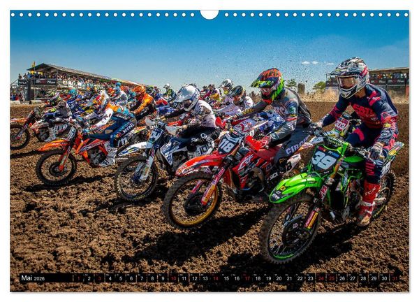 Produktbild: Blickpunkte Motocross (Wandkalender 2026 DIN A3 quer), CALVENDO Monatskalender