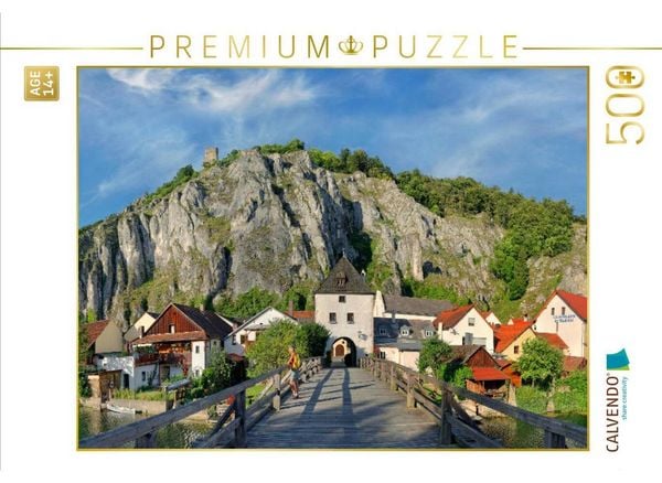 CALVENDO Puzzle Holzbrücke von Essing im Altmühltal | 500 Teile Lege-Größe 48 × 36 cm Foto-Puzzle für Erwachsene