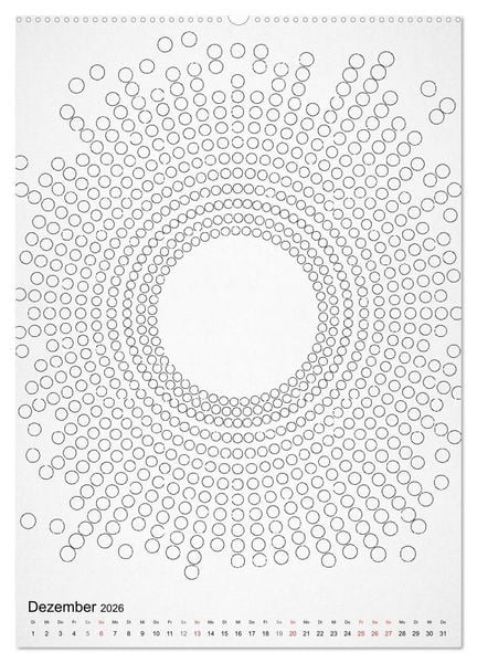 Produktbild: Geometric Graphik Art (Wandkalender 2026 DIN A2 hoch), CALVENDO Monatskalender
