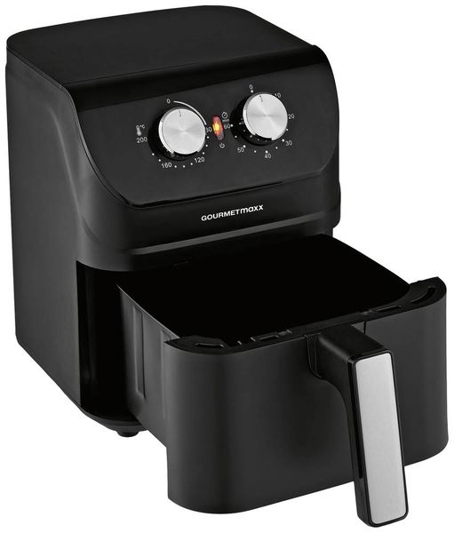 Produktbild: GourmetMaxx 14578 Hei&szlig;luft-Fritteuse 4l 1400W Cool-Touch-Geh&auml;use Schwarz