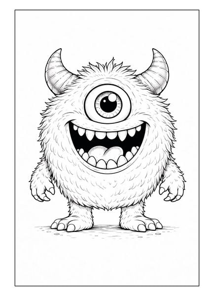 Produktbild: Monster Malbuch f&uuml;r Kinder ab 6 Jahren mit 50 sch&ouml;nen Ausmalmotiven