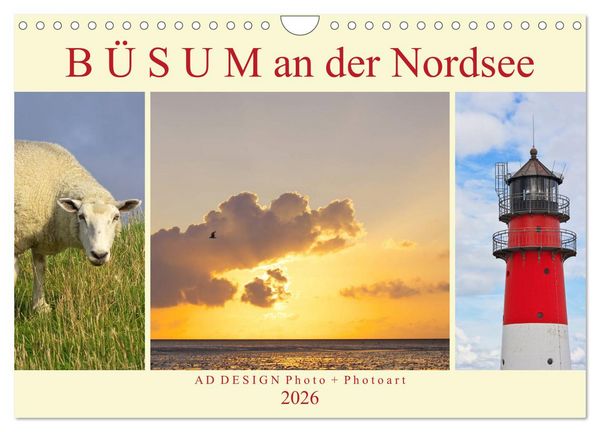 Produktbild: B&uuml;sum an der Nordsee (Wandkalender 2026 DIN A4 quer), CALVENDO Monatskalender