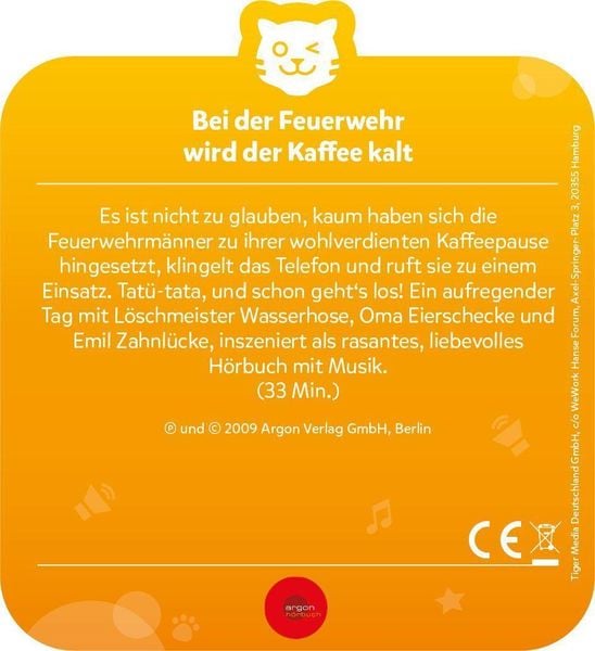 Produktbild: tigercard - Bei der Feuerwehr wird der Kaffee kalt