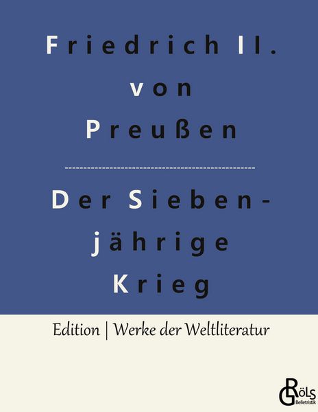 Produktbild: Der Siebenj&auml;hrige Krieg