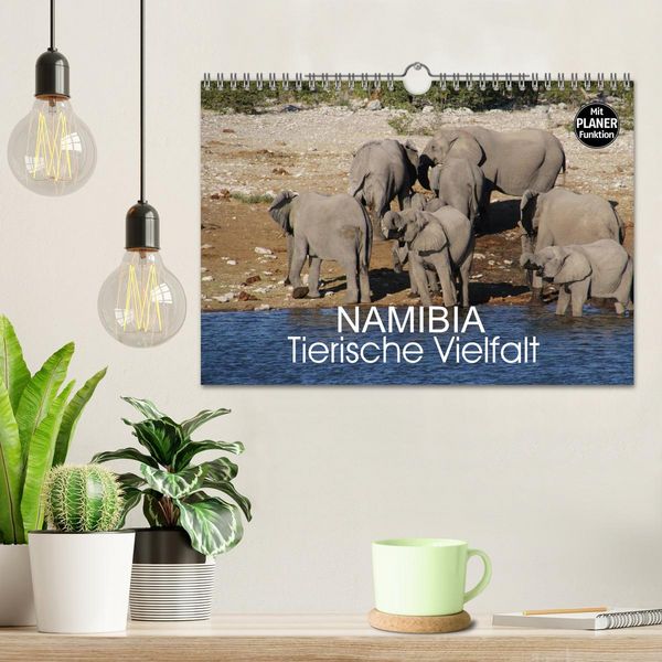 Produktbild: Namibia - Tierische Vielfalt (Planer) (Wandkalender 2026 DIN A4 quer), CALVENDO Monatskalender