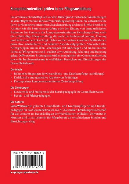 Produktbild: Kompetenzorientiert pr&uuml;fen in der Pflegeausbildung