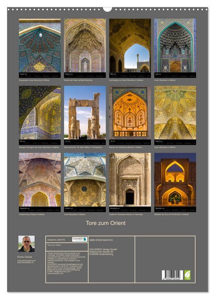Produktbild: Tore zum Orient (Wandkalender 2026 DIN A2 hoch), CALVENDO Monatskalender
