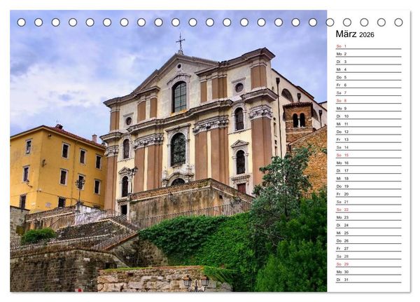 Produktbild: Triest - Habsburger Erbe und italienisches Flair (Tischkalender 2026 DIN A5 quer), CALVENDO Monatskalender