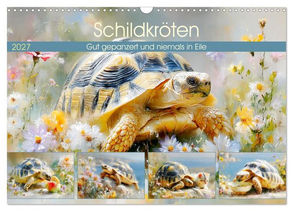 Produktbild: Schildkr&ouml;ten. Gut gepanzert und niemals in Eile (Wandkalender 2027 DIN A3 quer), CALVENDO Monatskalender
