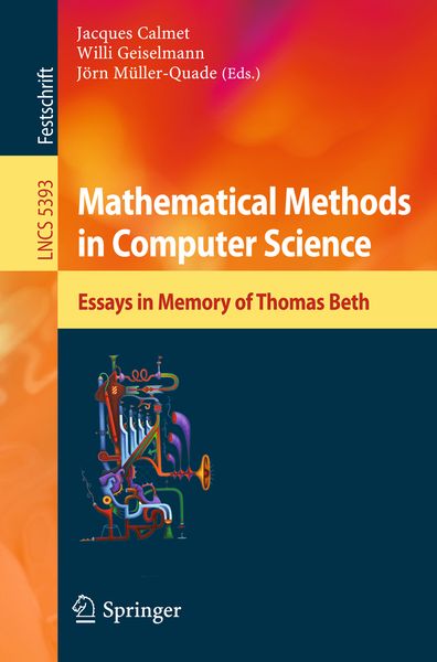 Produktbild: Mathematical Methods in Computer Science