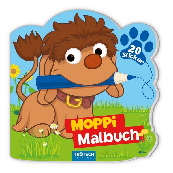 Produktbild: TR&Ouml;TSCH - Unser Sandm&auml;nnchen Moppi Mini-Malbuch mit Stickern| Ab 3 Jahren