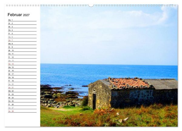 Produktbild: Camino Portugues - Jakobsweg (hochwertiger Premium Wandkalender 2027 DIN A2 quer), Kunstdruck in Hochglanz