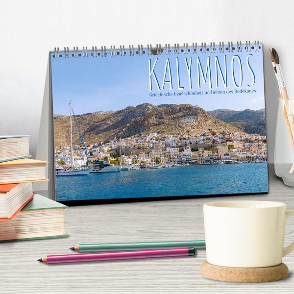 Produktbild: Kalymnos. Griechische Inselsch&ouml;nheit im Herzen des Dodekanes (Tischkalender 2026 DIN A5 quer), CALVENDO Monatskalender