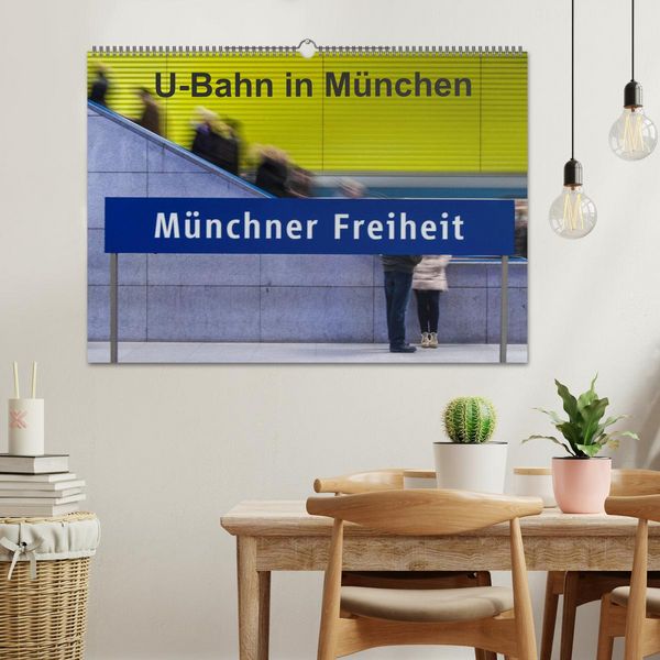 Produktbild: U-Bahn in M&uuml;nchen (Wandkalender 2026 DIN A2 quer), CALVENDO Monatskalender