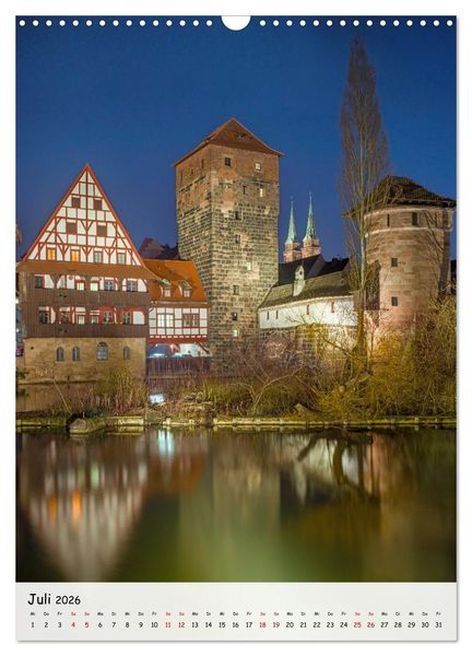 Produktbild: N&uuml;rnberg - Die faszinierende historische Altstadt (Wandkalender 2026 DIN A3 hoch), CALVENDO Monatskalender