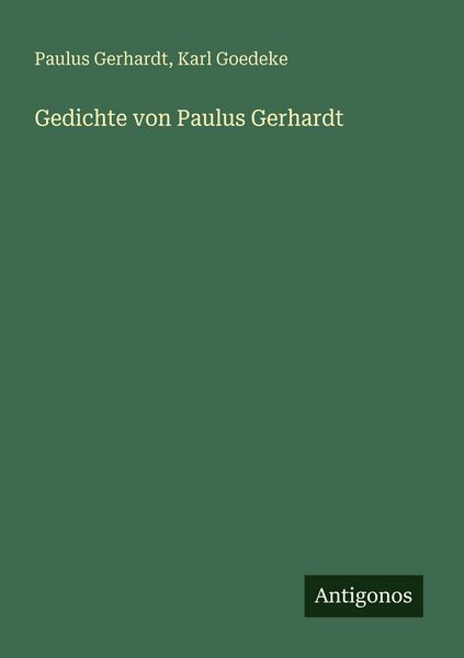 Produktbild: Gedichte von Paulus Gerhardt