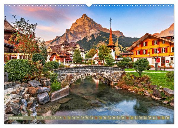 Produktbild: Berner Oberland - Ausflugsziele (Wandkalender 2026 DIN A2 quer), CALVENDO Monatskalender