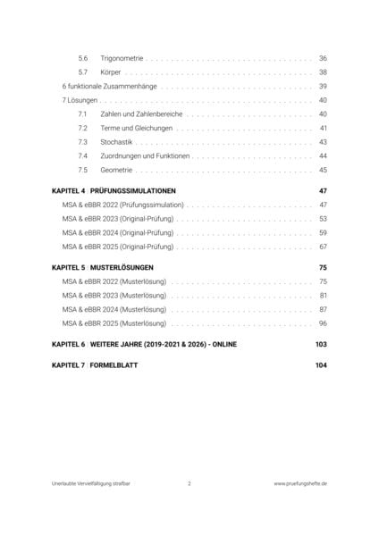 Produktbild: Pr&uuml;fungsheft & Training - 2027 Mathematik MSA und eBBR &ndash; Berlin und Brandenburg