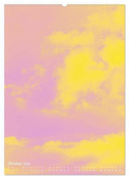 Produktbild: Aquarelle am Himmel (hochwertiger Premium Wandkalender 2026 DIN A2 hoch), Kunstdruck in Hochglanz