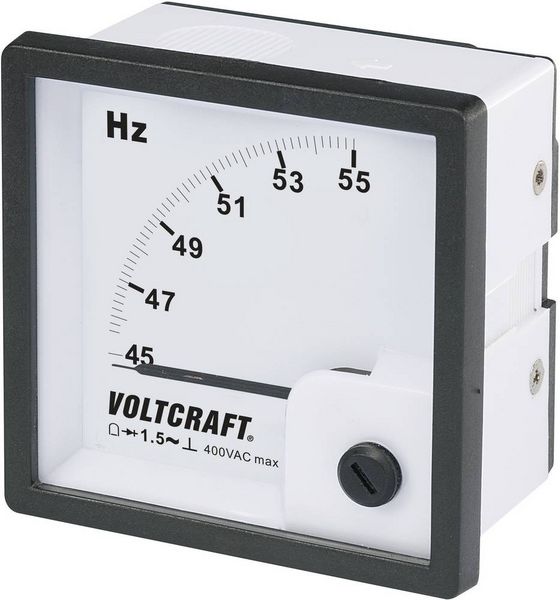 Produktbild: VOLTCRAFT AM-72X72/50HZ AM-72X72/50HZ Analog-Einbaumessger&auml;t AM-72X72/50HZ 45 - 55 Hz Drehspule