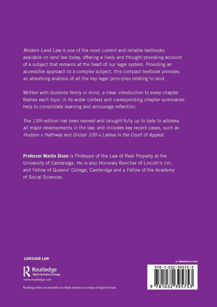 Produktbild: Modern Land Law