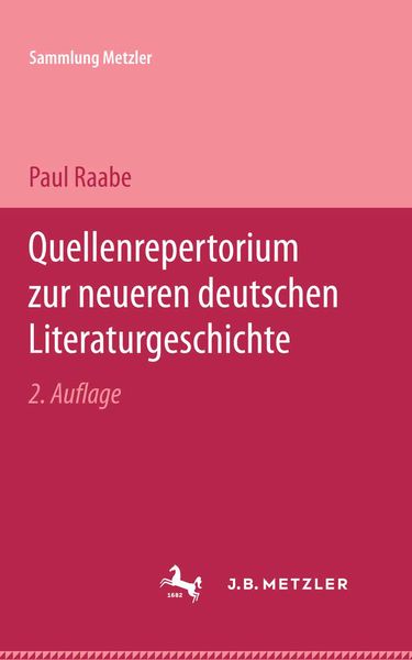 Produktbild: Quellenrepertorium zur neueren deutschen Literaturgeschichte