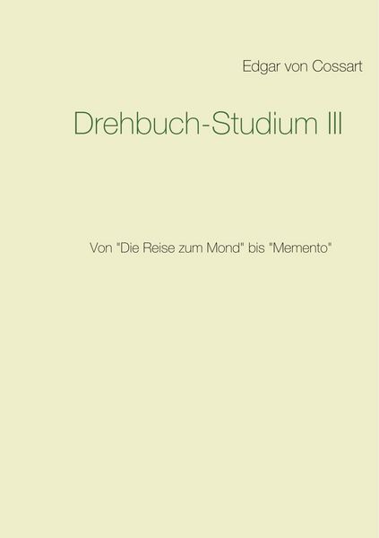 Produktbild: Drehbuch-Studium