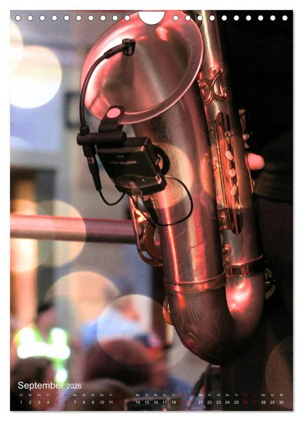 Produktbild: Saxophon live (Wandkalender 2026 DIN A4 hoch), CALVENDO Monatskalender
