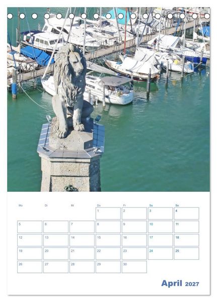 Produktbild: Lindau. Die Gl&uuml;cksfinder-Insel (Tischkalender 2027 DIN A5 hoch), CALVENDO Monatskalender