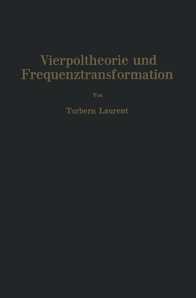 Produktbild: Vierpoltheorie und Frequenztransformation