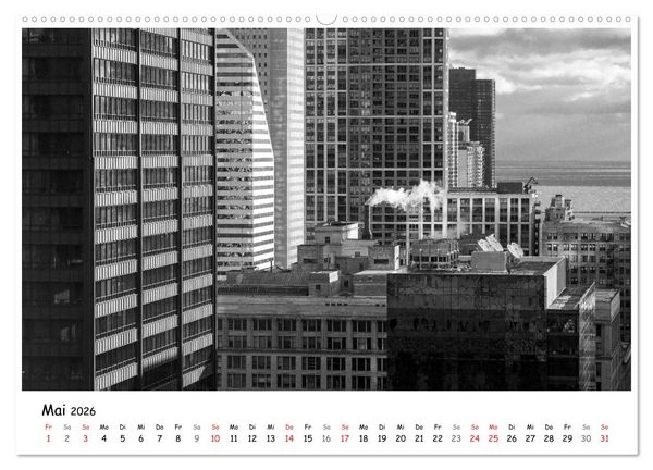 Produktbild: Chicago 2026 (hochwertiger Premium Wandkalender 2026 DIN A2 quer), Kunstdruck in Hochglanz