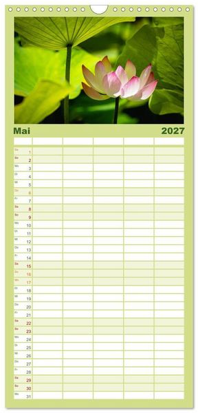 Produktbild: Familienplaner 2027 - Trauminseln der Welt - Mauritius mit 5 Spalten (Wandkalender, 21 x 45 cm) CALVENDO