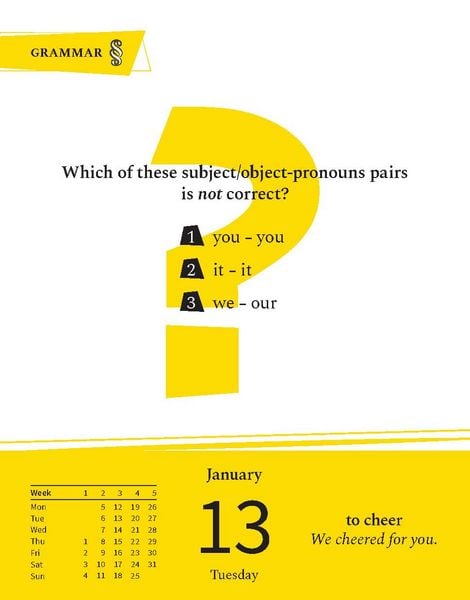 Produktbild: Langenscheidt Sprachkalender Englisch A Quiz a Day 2026