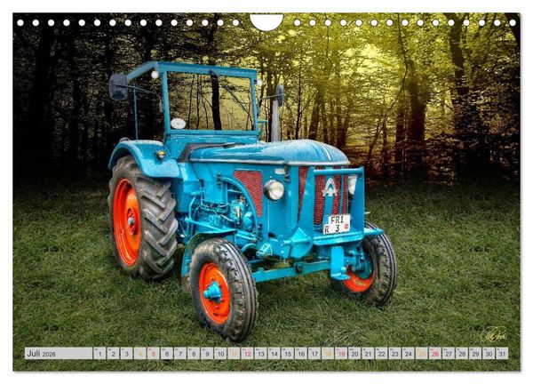 Produktbild: Geliebte Oldtimer Traktoren (Wandkalender 2026 DIN A4 quer), CALVENDO Monatskalender