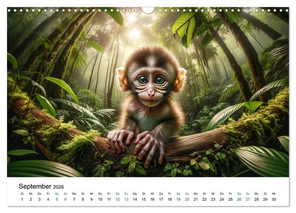 Produktbild: Baby-Tiere (Wandkalender 2026 DIN A3 quer), CALVENDO Monatskalender