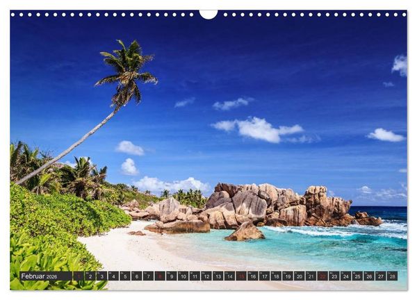 Produktbild: Seychellen &ndash; Traumstr&auml;nde im Paradies (Wandkalender 2026 DIN A3 quer), CALVENDO Monatskalender
