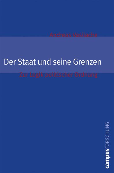 Produktbild: Der Staat und seine Grenzen
