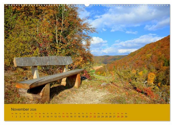 Produktbild: Unsere sch&ouml;ne Heimat - Die Schw&auml;bische Alb (hochwertiger Premium Wandkalender 2026 DIN A2 quer), Kunstdruck in Hochglanz