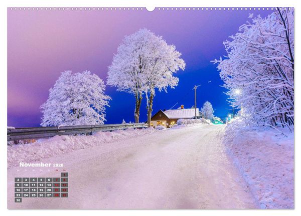 Produktbild: Vogtland - von Klingenthal bis G&ouml;ltzschtal (hochwertiger Premium Wandkalender 2026 DIN A2 quer), Kunstdruck in Hochglanz