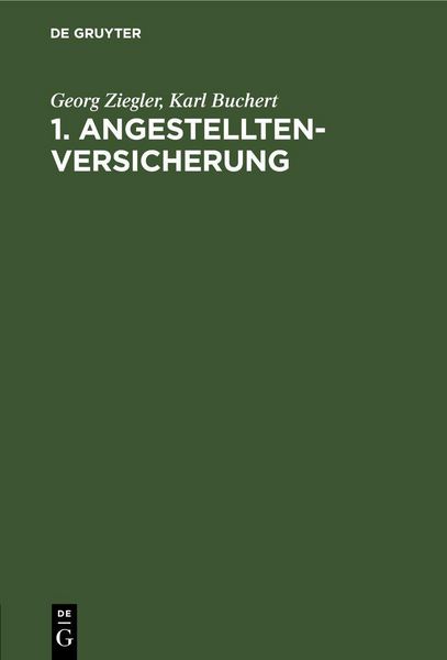 Produktbild: 1. Angestelltenversicherung