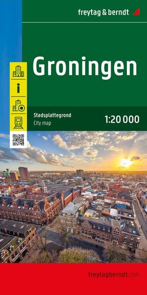 Produktbild: Groningen, Stadtplan 1:20.000, freytag & berndt