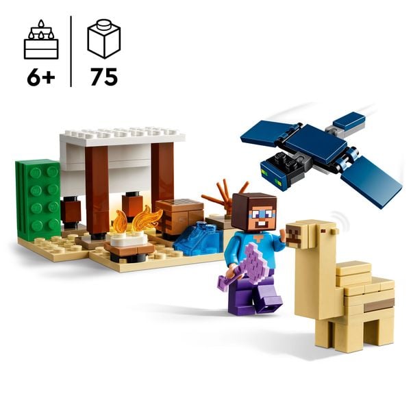 Produktbild: LEGO Minecraft 21251 Steves Wüstenexpedition, Spielzezug-Set zum Bauen