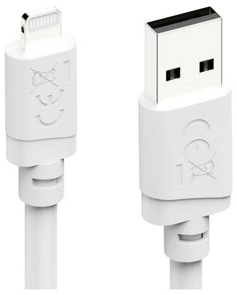 Produktbild: Hama USB-Ladekabel USB 2.0 Apple Lightning Stecker, USB-A Stecker 3m Wei&szlig; 00201802